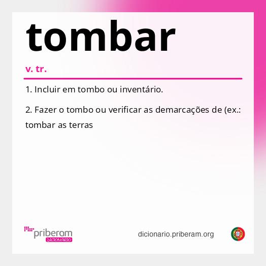 Significado de tombar